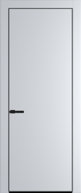 Межкомнатная дверь Profil Doors Orange 1 PE.O Вайт (RAL 110 96 02) Черный матовый RAL9005