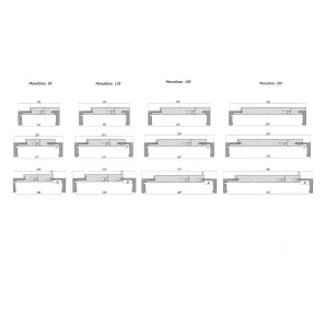 Стойки расширителя вертикальные "Экспорт" 100 мм — Моноблок