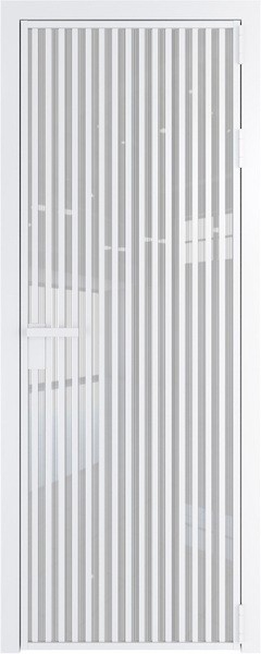 Алюминиевая дверь Profil Doors 11 AG Вайт Страйп