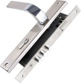 Замок цилиндровый Punto (Пунто) с ручкой LOCKSET90.ORION.4585-3 (KIT P90 4585/3 ORION) SN/CP мат.никель/хром