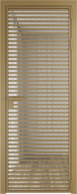 Алюминиевая дверь Profil Doors 12 AG Золото Ромб серебро