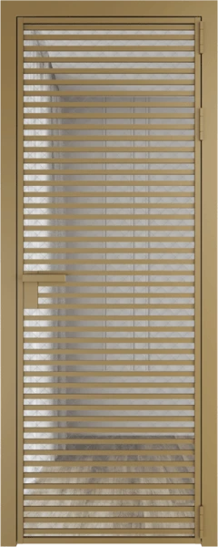 Алюминиевая дверь Profil Doors 12 AG Золото Ромб серебро