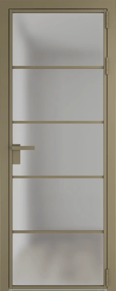 Алюминиевая дверь Profil Doors 14 AG Шампань Матовое