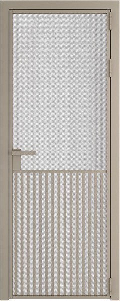 Алюминиевая дверь Profil Doors 15 AG Никель матовый Кризет