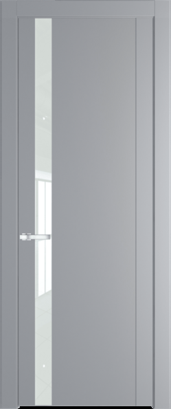 Межкомнатная дверь Profil Doors 1.2 P Lacobel Белый лак Смоки (RAL 870-02)