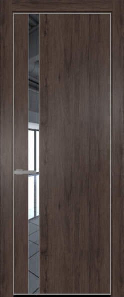 Межкомнатная дверь Profil Doors Orange 18 NE.O Дуб Тобакко Зеркало Серебро