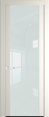 Межкомнатная дверь Profil Doors 1.7 P Lacobel Белый лак Перламутр белый