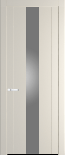 Межкомнатная дверь Profil Doors 1.9 P Lacobel Серебряный лак Кремовая Магнолия (RAL 120-04)