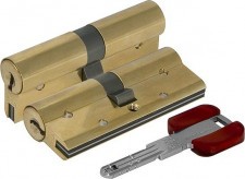 Цилиндровый механизм Cisa (Чиза)  RS3 S OL3S1.25.0.66CL (100 мм/35+10+55), ЛАТУНЬ, (пласт.гол.ключа)