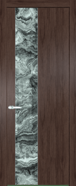 Межкомнатная дверь Profil Doors 19 NW Атриум серебро Дуб Тобакко
