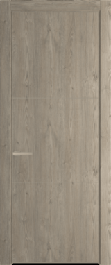 Межкомнатная дверь Profil Doors 13 NA Никель матовый Каштан темный