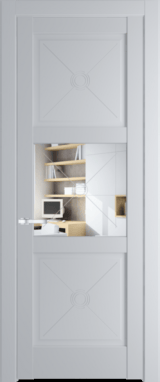 Межкомнатная дверь Profil Doors 1.4.2 PM Прозрачное Лайт Грей (RAL 870-01)
