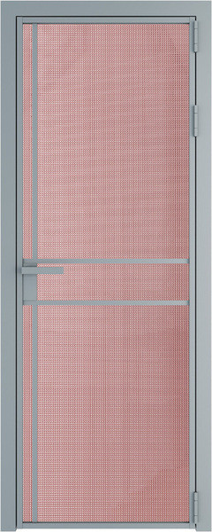 Алюминиевая дверь Profil Doors 9 AG Серебро Кризет Розовый
