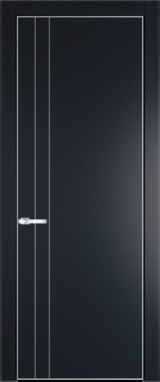 Межкомнатная дверь Profil Doors 12 PA Серебро Нэви Блу (RAL 7016)