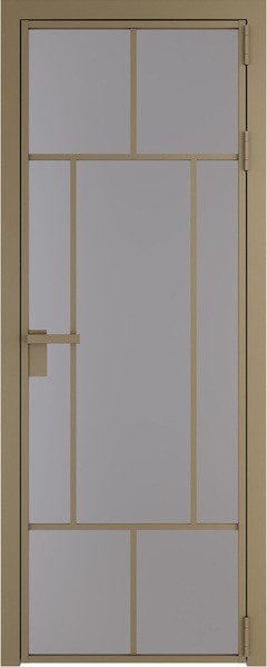 Алюминиевая дверь Profil Doors 10 AG Шампань Монохром серый