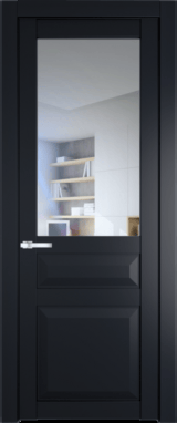 Межкомнатная дверь Profil Doors 1.5.3 PD Прозрачное Нэви Блу (RAL 7016)