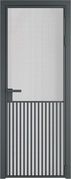 Алюминиевая дверь Profil Doors 15 AG Серая ночь Кризет