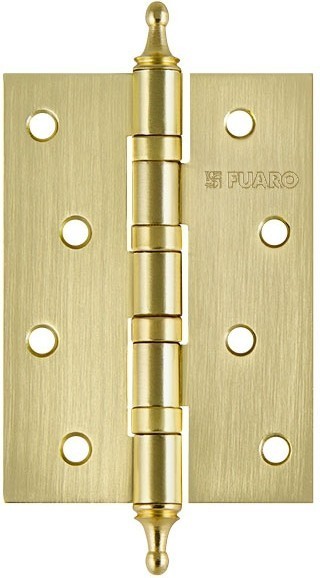 Петля Fuaro (Фуаро) универсальная IN4400UA-BL SB (4BB/A/BL 100x75x2,5) мат. золото БЛИСТЕР