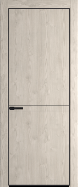 Межкомнатная дверь Profil Doors Orange 11 NE.O Каштан светлый Черный матовый RAL9005