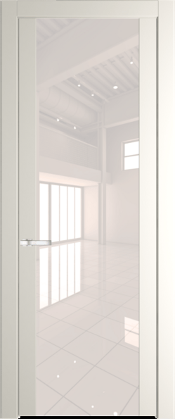 Межкомнатная дверь Profil Doors 1.7 P Lacobel Перламутровый лак Перламутр белый
