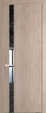Межкомнатная дверь Profil Doors 18 NW Лоран узор золото Дуб Сонома