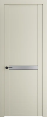 Межкомнатная дверь Profil Doors Orange 1.4P.O Монохром серебро (серебро матлак) Перламутр белый Элегант