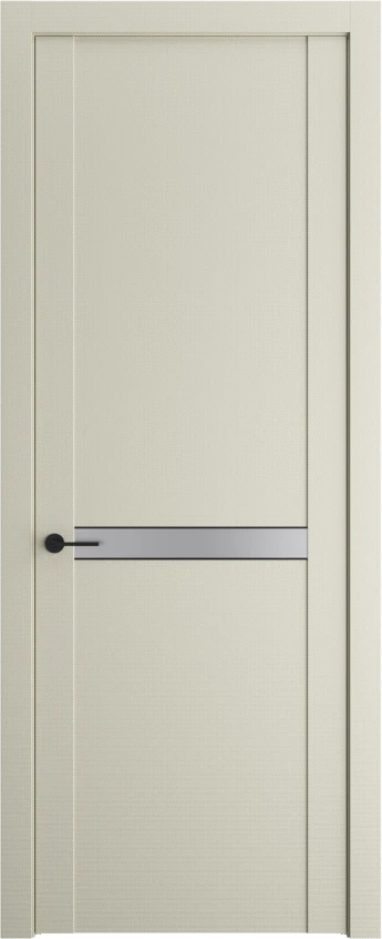 Межкомнатная дверь Profil Doors Orange 1.4P.O Монохром серебро (серебро матлак) Перламутр белый Элегант