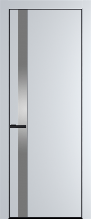 18PA Черный матовый RAL9005 стекло Lacobel Серебряный лак