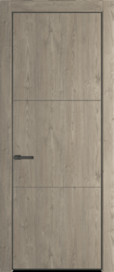 Межкомнатная дверь Profil Doors 13 NA Серая ночь Каштан темный
