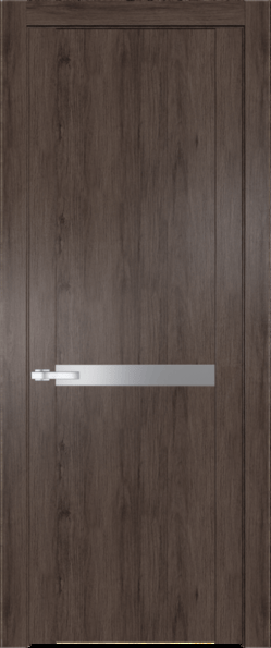 Межкомнатная дверь Profil Doors 1.4 N Монохром серебро (серебро матлак) Дуб Тобакко