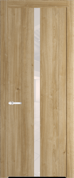 Межкомнатная дверь Profil Doors 1.8 N Lacobel Перламутровый лак Дуб Карамель