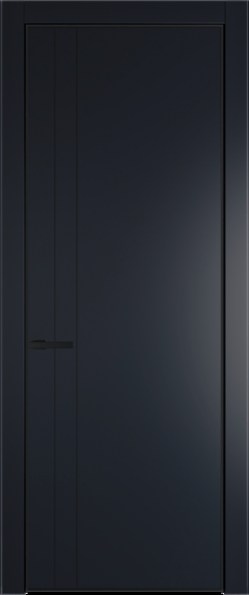 Межкомнатная дверь Profil Doors 12 PA Черный матовый Нэви Блу (RAL 7016)