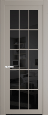 Межкомнатная дверь Profil Doors 1.1.2 (p.15) Черное тонированное Сэнд