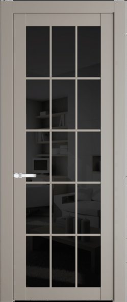 Межкомнатная дверь Profil Doors 1.1.2 (p.15) Черное тонированное Сэнд
