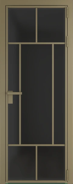 Алюминиевая дверь Profil Doors 10 AG Шампань Тонированное матовое