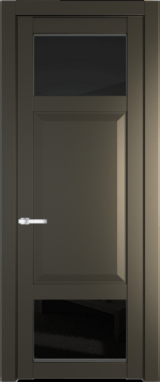 Межкомнатная дверь Profil Doors 1.3.4 PD Черное тонированное Перламутр бронза