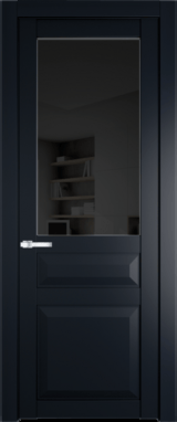 Межкомнатная дверь Profil Doors 1.5.3 PD Черное тонированное Нэви Блу (RAL 7016)