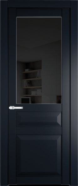 Межкомнатная дверь Profil Doors 1.5.3 PD Черное тонированное Нэви Блу (RAL 7016)