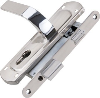 Корпус замка Punto (Пунто) с ручкой LOCKSET25.ORION.5558-1 (KIT P25 5558 ORION) SN/CP мат.никель/хром