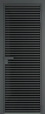 Алюминиевая дверь Profil Doors 12 AG Серая ночь Черный триплекс