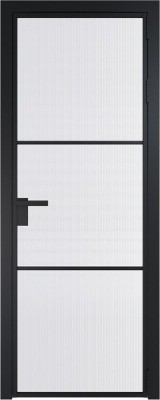 Алюминиевая дверь Profil Doors 13 AG Черный матовый Мору белое