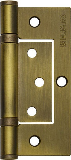 Петля универсальная Fuaro (Фуаро) без врезки 300-2BB/BL 100x2,5 WAB (мат. бронза) БЛИСТЕР