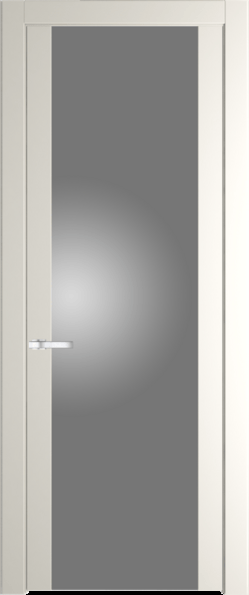 Межкомнатная дверь Profil Doors 1.7 P Lacobel Серебряный лак Перламутр белый