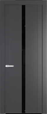 Межкомнатная дверь Profil Doors 1.8 P Черный лак Графит (Pantone 425С)