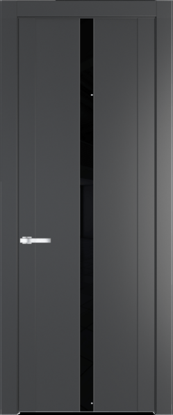 Межкомнатная дверь Profil Doors 1.8 P Черный лак Графит (Pantone 425С)