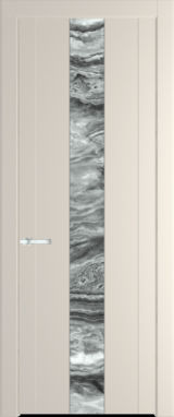 Межкомнатная дверь Profil Doors 1.9 P Атриум серебро Кремовая Магнолия (RAL 120-04)