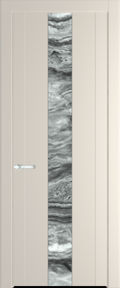 Межкомнатная дверь Profil Doors 1.9 P Атриум серебро Кремовая Магнолия (RAL 120-04)