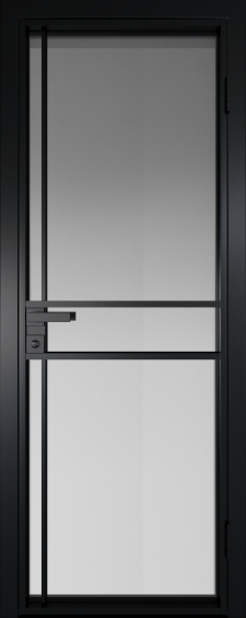 9AG Черный матовый RAL9005 стекло Матовое