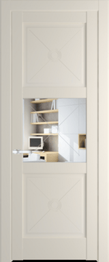 Межкомнатная дверь Profil Doors 1.4.2 PM Прозрачное Кремовая Магнолия (RAL 120-04)