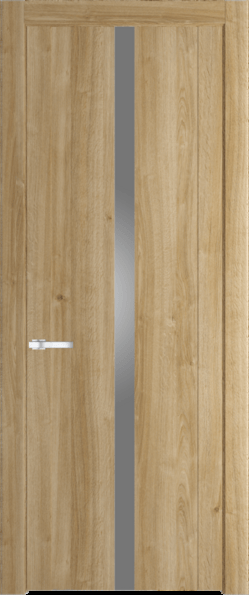 Межкомнатная дверь Profil Doors 1.8 N Lacobel Серебряный лак Дуб Карамель
